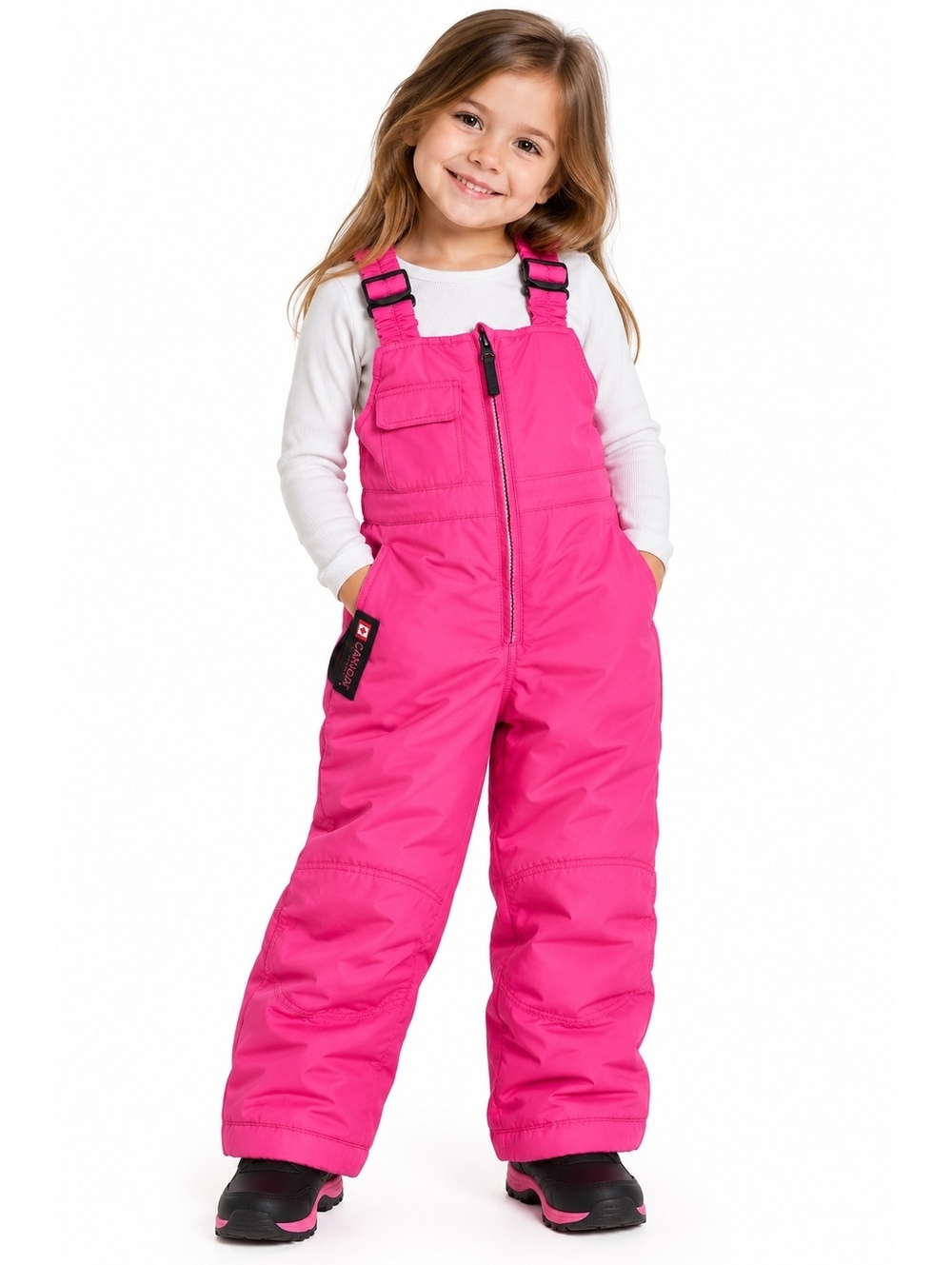 Canada Weathergear Girls 4T Pink Snow Bib Ski Pants Insulated Winter Overalls